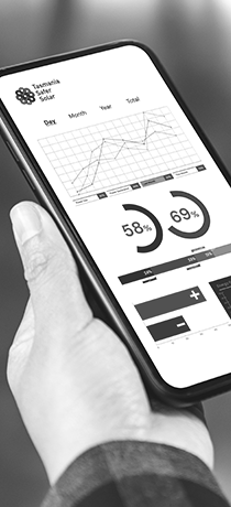 Solar power monitoring app