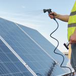 cleaning solar panel