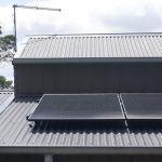 solar panels on steel roof